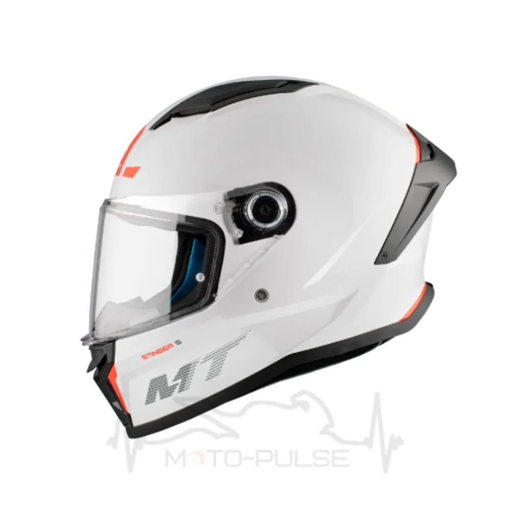 Мотошолом MT Stinger 2 White Gloss M